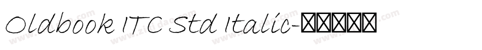 Oldbook ITC Std Italic字体转换